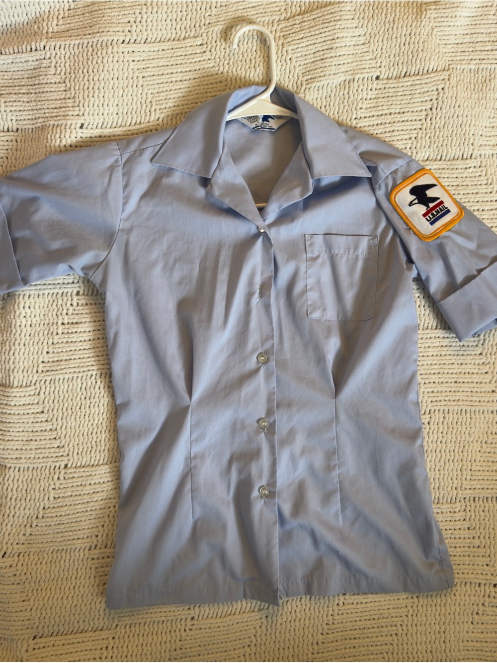 Light Blue Short-Sleeve Woman's USPS City Carrier Uniform Shirt